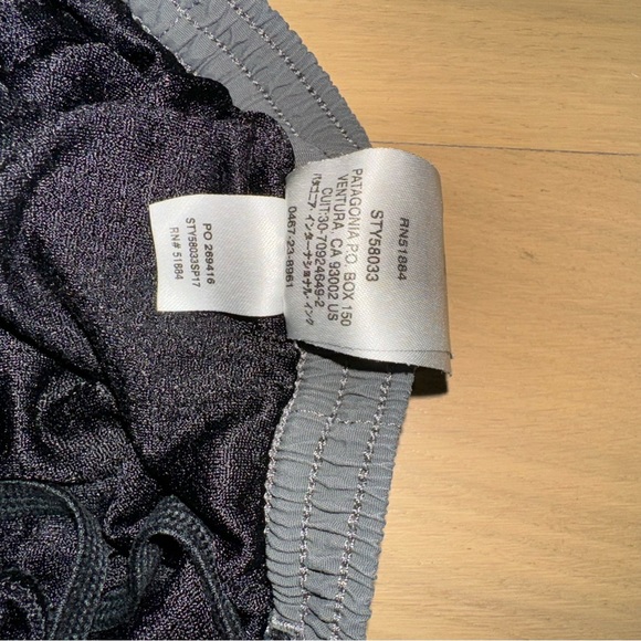 Patagonia Men's Baggies Longs - 7" Forge Grey Small - Picture 10 of 10